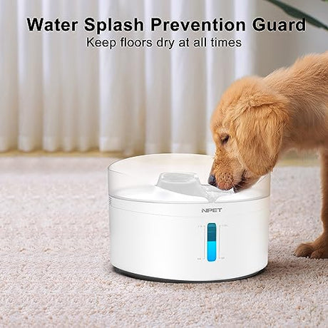 Npet Df20 Dog Water Fountain With Adjustable Brightness & Water Pump For Medium Pets