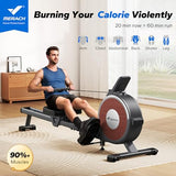 Merach Rowing Machine With App Compatibility & Quiet Resistance