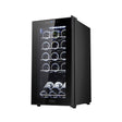 Cecotec GrandSommelier 1500 Wine Cellar in black with stainless steel shelves