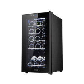 Cecotec GrandSommelier 1500 Wine Cellar in black with stainless steel shelves