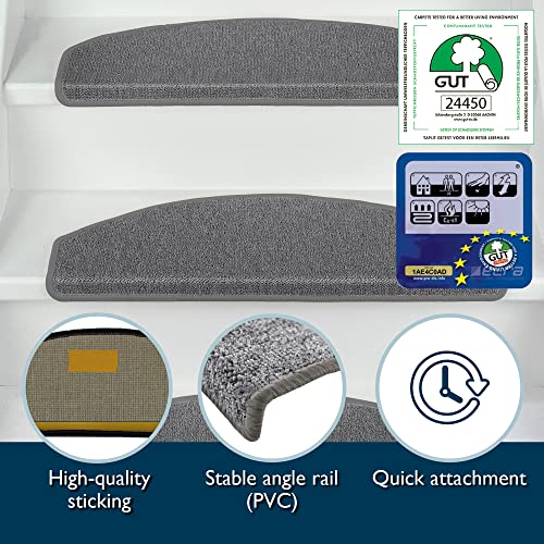 Beautissu Anti Slip Stair Carpet Treads - Safety & Noise Reduction