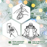 Costway Inflatable Polar Bear With Santa - Perfect Christmas Decoration