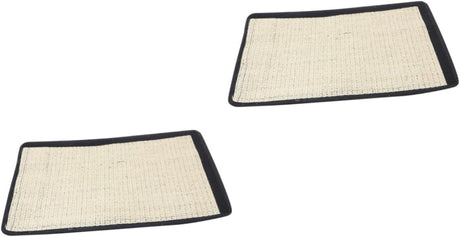 Abaodam Large Sisal Cat Scratch Mat - 2-pack for furniture protection