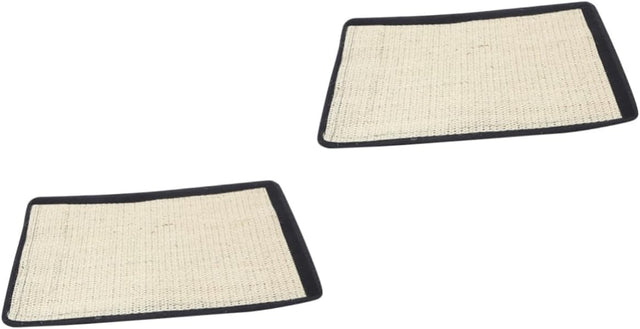 Abaodam Large Sisal Cat Scratch Mat - 2-pack for furniture protection