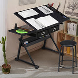 Yaheetech Drafting Table For Artists - Adjustable Height & Easy Angle