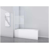 Aurlane Bathtub Folding Screen White Classic 80cm x 140cm White 1-Panel