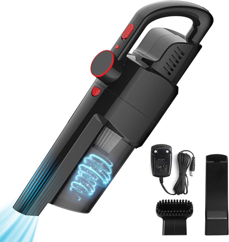 H933 Handheld Cordless Vacuum Cleaner - Black for Car and Home