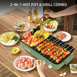 Audecook Electric Hot Pot With Grill - 2 In 1 Multifunctional