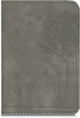 kwmobile Registration & Insurance Holder Dandelion Love Dark Grey