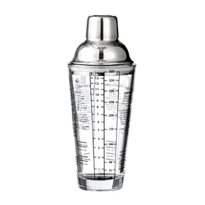 Vdaxvme Cocktail Shaker with Measurement Scale, 400ml Capacity
