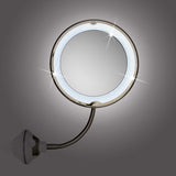 GNTM LED Cosmetic Mirror - 5x magnification, tabletop