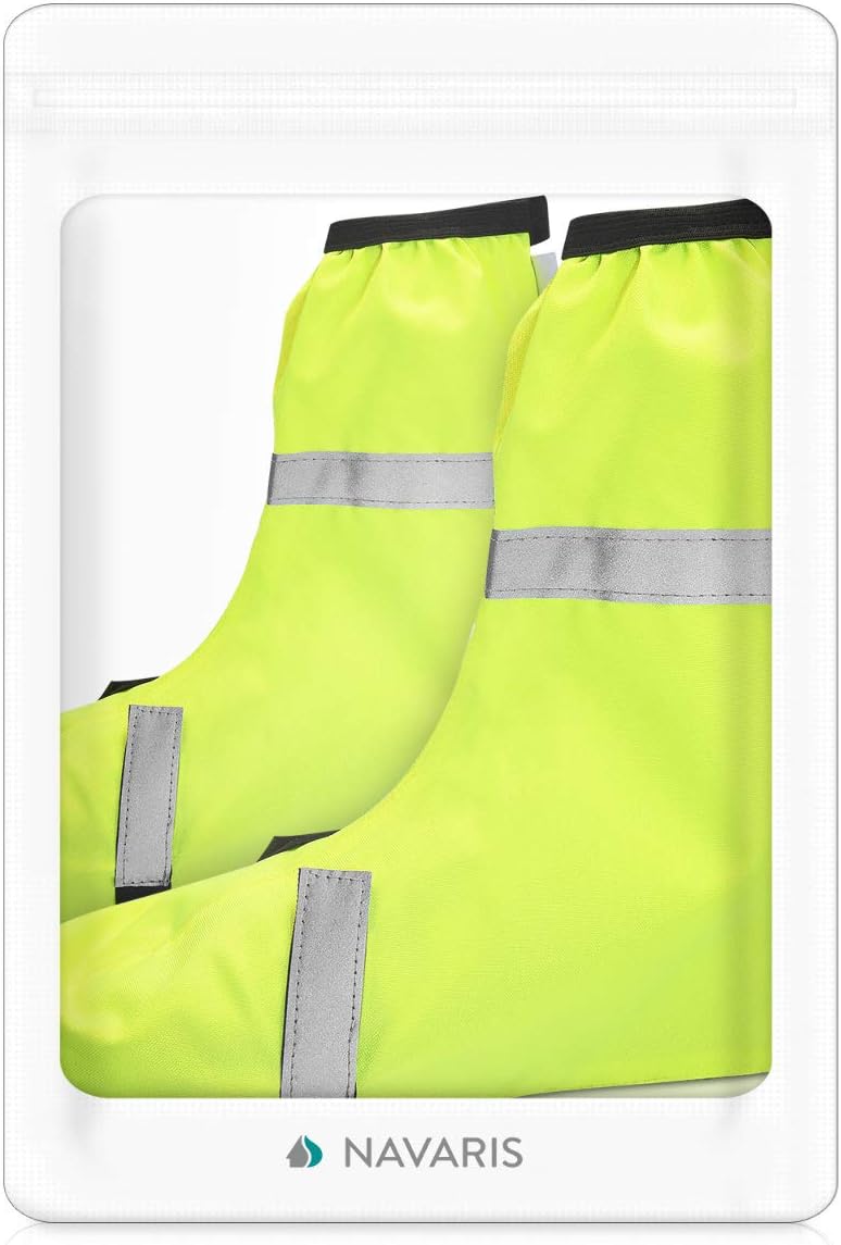 Navaris Reflective Hiking Gaiters Adjustable 600D Polyester