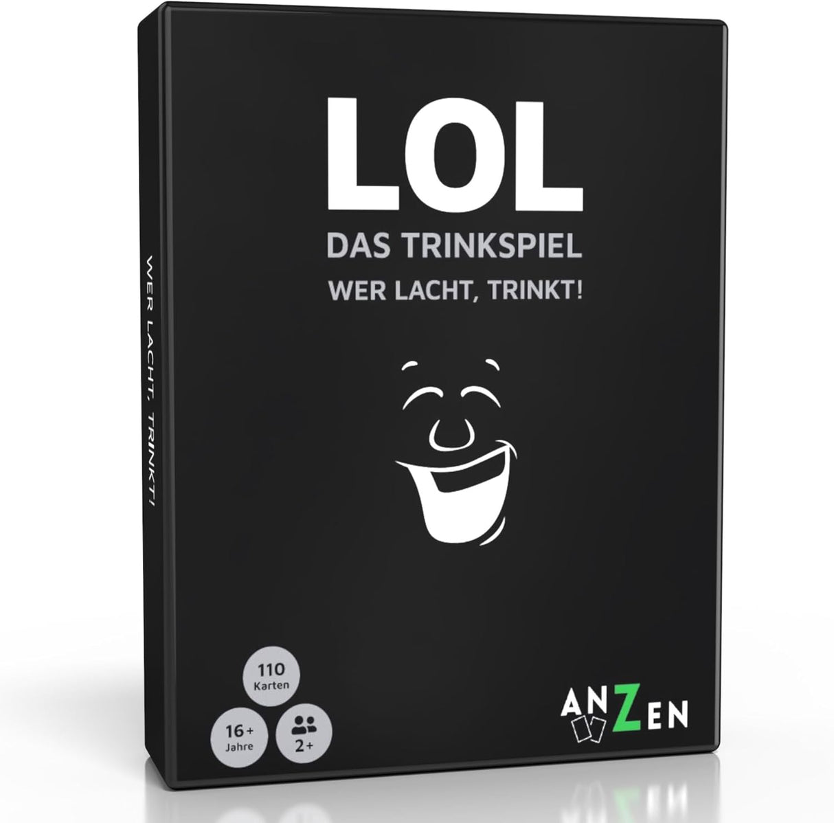 LOL Who Laughs, Drinks! Adult Drinking Card Game - black humor