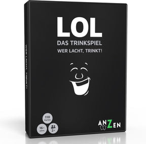 LOL Who Laughs, Drinks! Adult Drinking Card Game - black humor