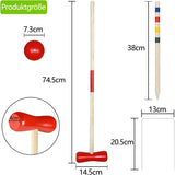 UISEBRT Croquet Set - Wooden Game for 4 Players