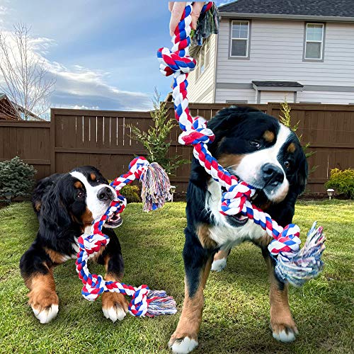 Youngever Dog Rope Toys For Aggressive Chewers - Tough & Durable