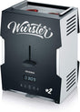 Severin WT 5005 Hot Dog Machine in black and stainless steel with wood tongs