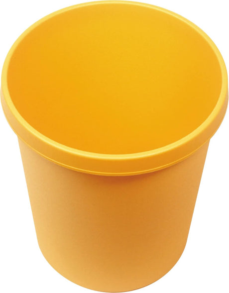 Helit H6105818 "The German" Trash Can, 18 Litres, Yellow