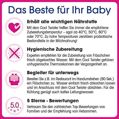 Nip Baby Cool Twister Bottle With Measuring Cups & Silicone Ring