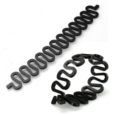 Cheeroyal 3-Piece French Hair Braiding Tool Set Black White Gray