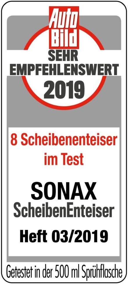 SONAX Window De-Icer 0.5 Liters - effective ice removal for clear windscreens