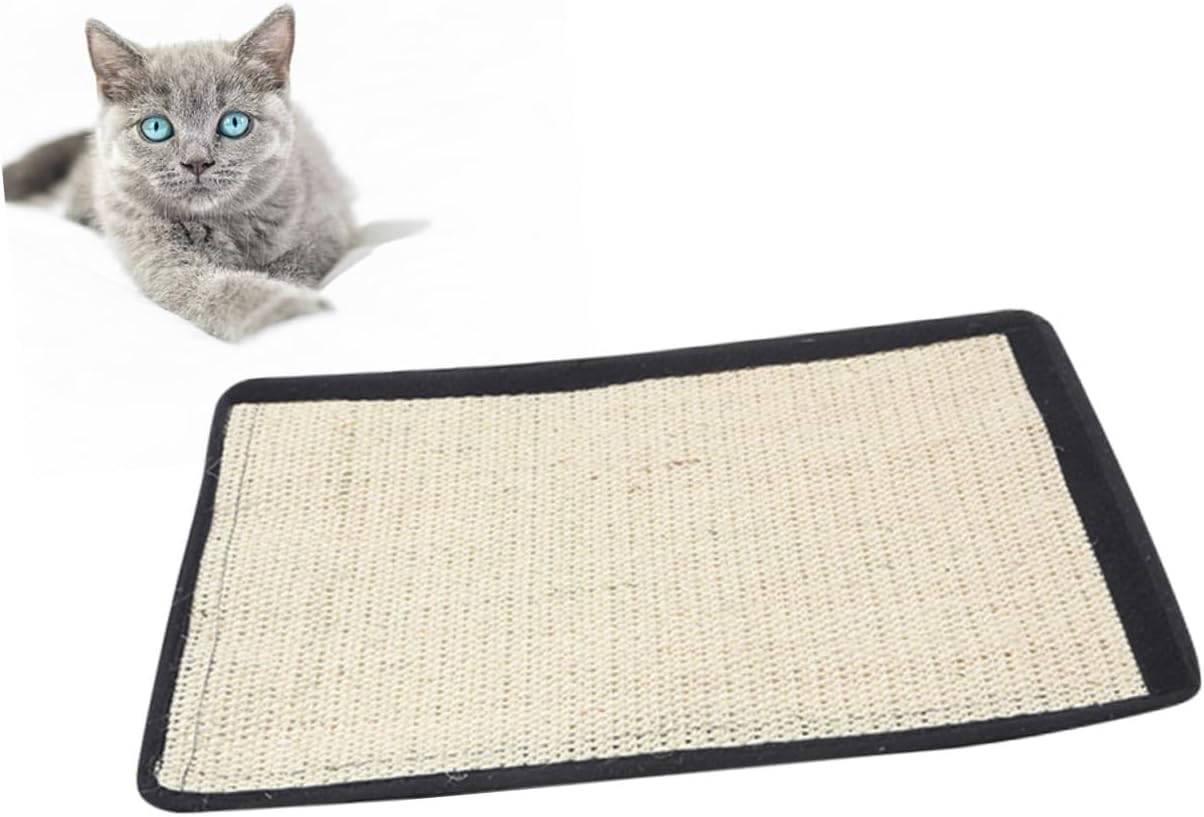 Abaodam Large Sisal Cat Scratch Mat - 2-pack for furniture protection