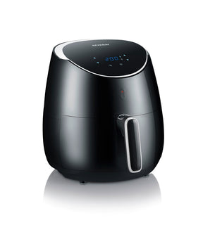 Severin XXL Hot Air Fryer in black with LCD touch screen and large capacity