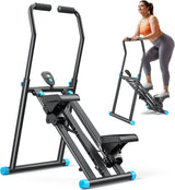 MERACH Upgraded Stair Stepper Exercise Machine with adjustable resistance and foldable design