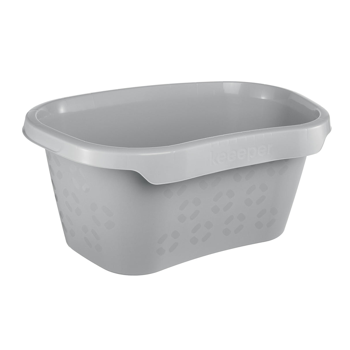 keeeper Tilda 30.5 Litre Laundry Tub in Nordic Grey with ergonomic hip support
