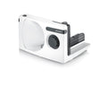 SEVERIN AS 3912 Compact All-Purpose Slicer featuring a sleek black design and adjustable thickness settings.