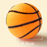 COSYOO Interactive Sound Basketball Dog Toy - Orange Squeaky