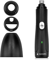 Navaris Rechargeable Pet Nail Trimmer - electric claw grinder for cats, dogs, rabbits, and birds