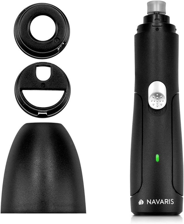 Navaris Rechargeable Pet Nail Trimmer - electric claw grinder for cats, dogs, rabbits, and birds