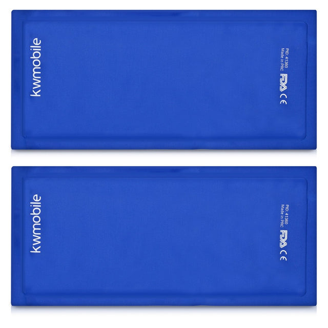 kwmobile Cold Compress Gel Packs - 2 reusable gel ice packs for hot and cold therapy
