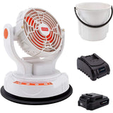 Yard Force LF C36 Battery-Powered Mist Fan with 23 Litre Bucket and Quick Charger