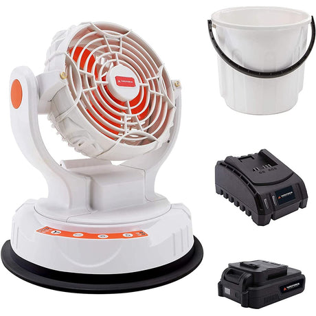 Yard Force LF C36 Battery-Powered Mist Fan with 23 Litre Bucket and Quick Charger