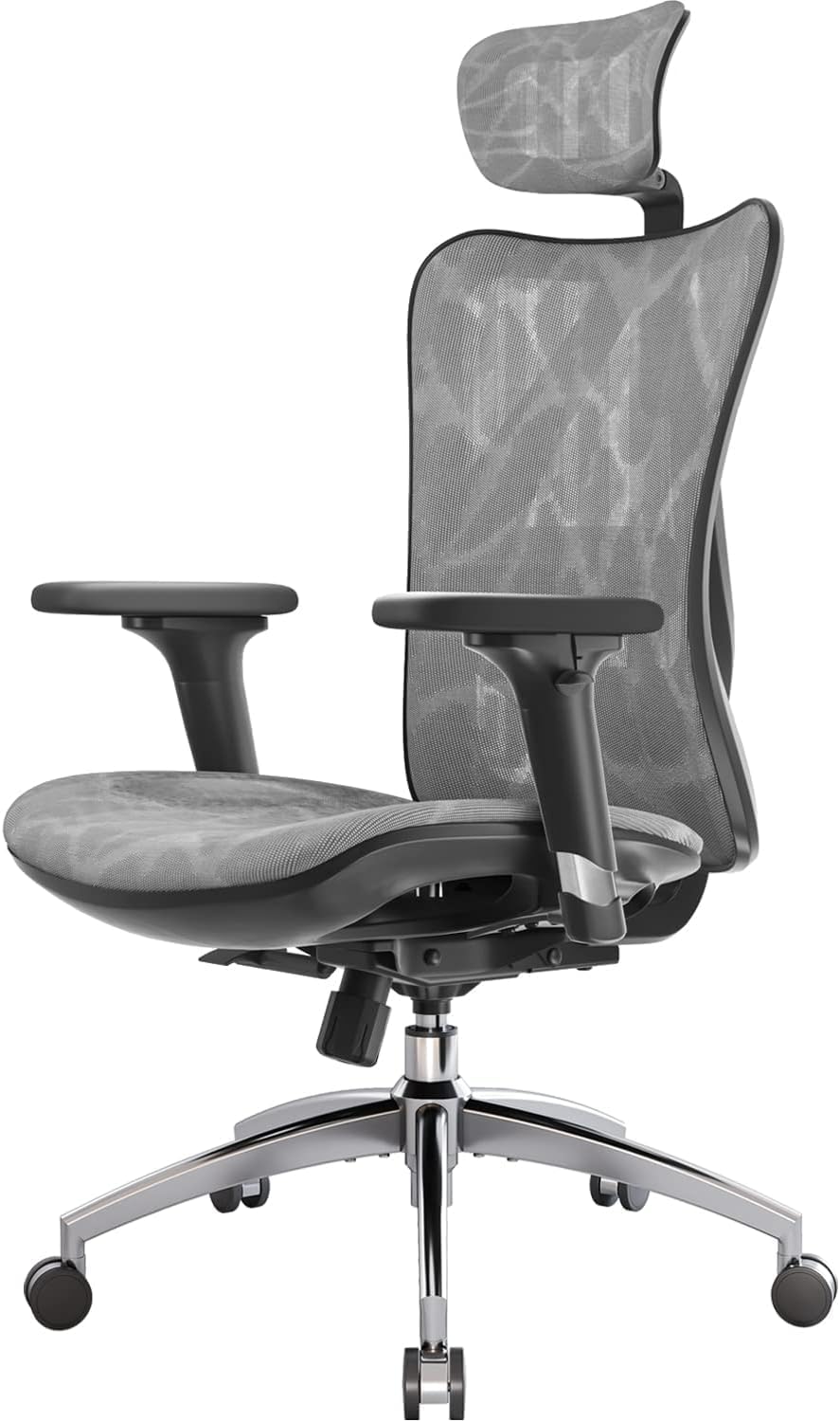 SIHOO M57 Ergonomic Mesh Office Chair - High Back with 3D Armrests and Lumbar Support