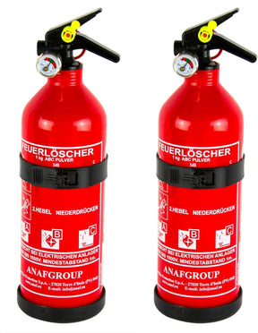 ANAF ABC Powder Fire Extinguisher - 1 kg, pressure gauge