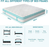 Aotumm Ciort Small Double Hybrid Mattress - 4ft Medium Firm 10 Inch