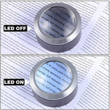 Unbranded Desktop Magnifying Glass with LEDs and Protective Case
