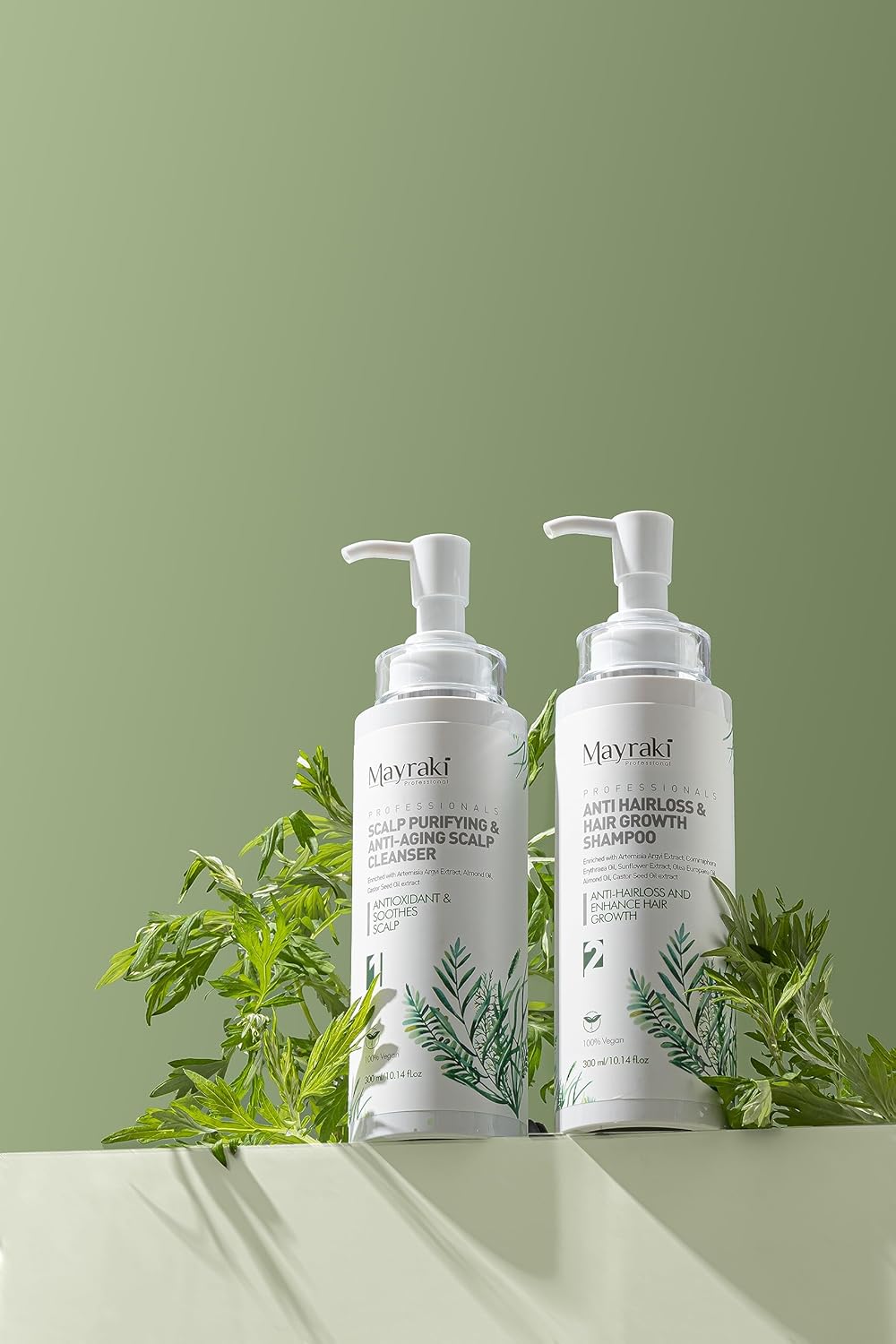 Mayraki Anti Hair Loss & Volumizing Shampoo Kit - For Color-Treated Hair, 2-Pack