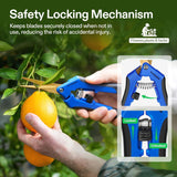 VIVOSUN Curved Gardening Scissors - Titanium Coated 6.5 Inch Hand Pruner