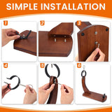 GourmetCut Wooden Ham Holder - Wood with Non-Slip Pads