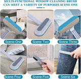 Dollar for Import 11pcs Window Screen Cleaner Tool and Hook Set - Blue, 4-in-1