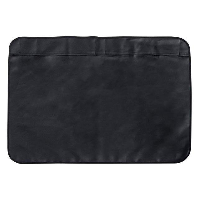 Cartrend Mudguard with Magnetic Holder in black, featuring faux leather and fleece backing.