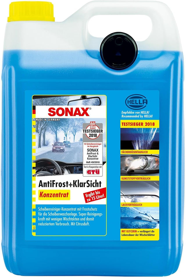 SONAX 332505 Antifreeze Clear View Concentrate - 5 Liters