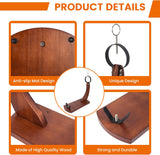 GourmetCut Wooden Ham Holder - Wood with Non-Slip Pads