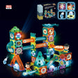 Jelers Pipe Magnetic Building Blocks Set - 150 Pcs with Luminous Balls