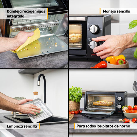 TZS First Austria 10L 800W Mini Oven with 230°C Temp Control