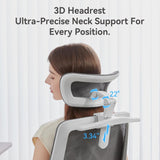SIHOO M59AS Ergonomic Office Chair - Grey with 3D Flip-up Armrests